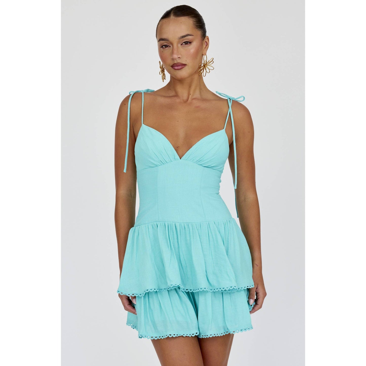 Teal Tide Mini Dress