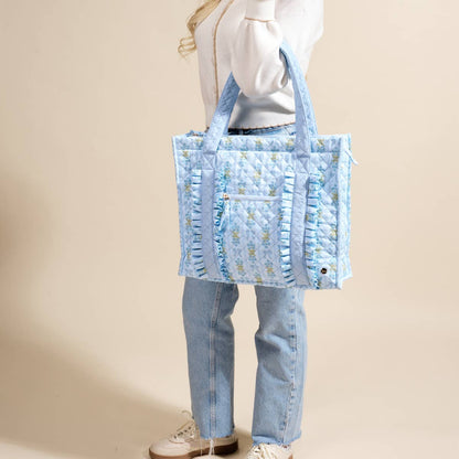 Bluebell Quilted Tote