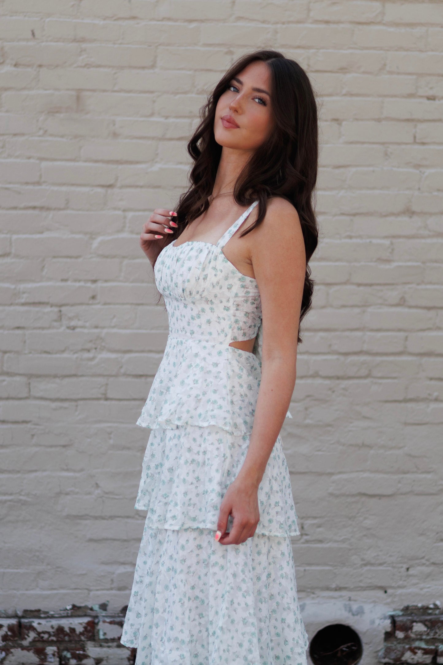 Sweet Pea Tiered Maxi Dress