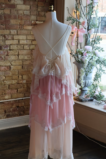 Lace Ruffle Maxi Dress