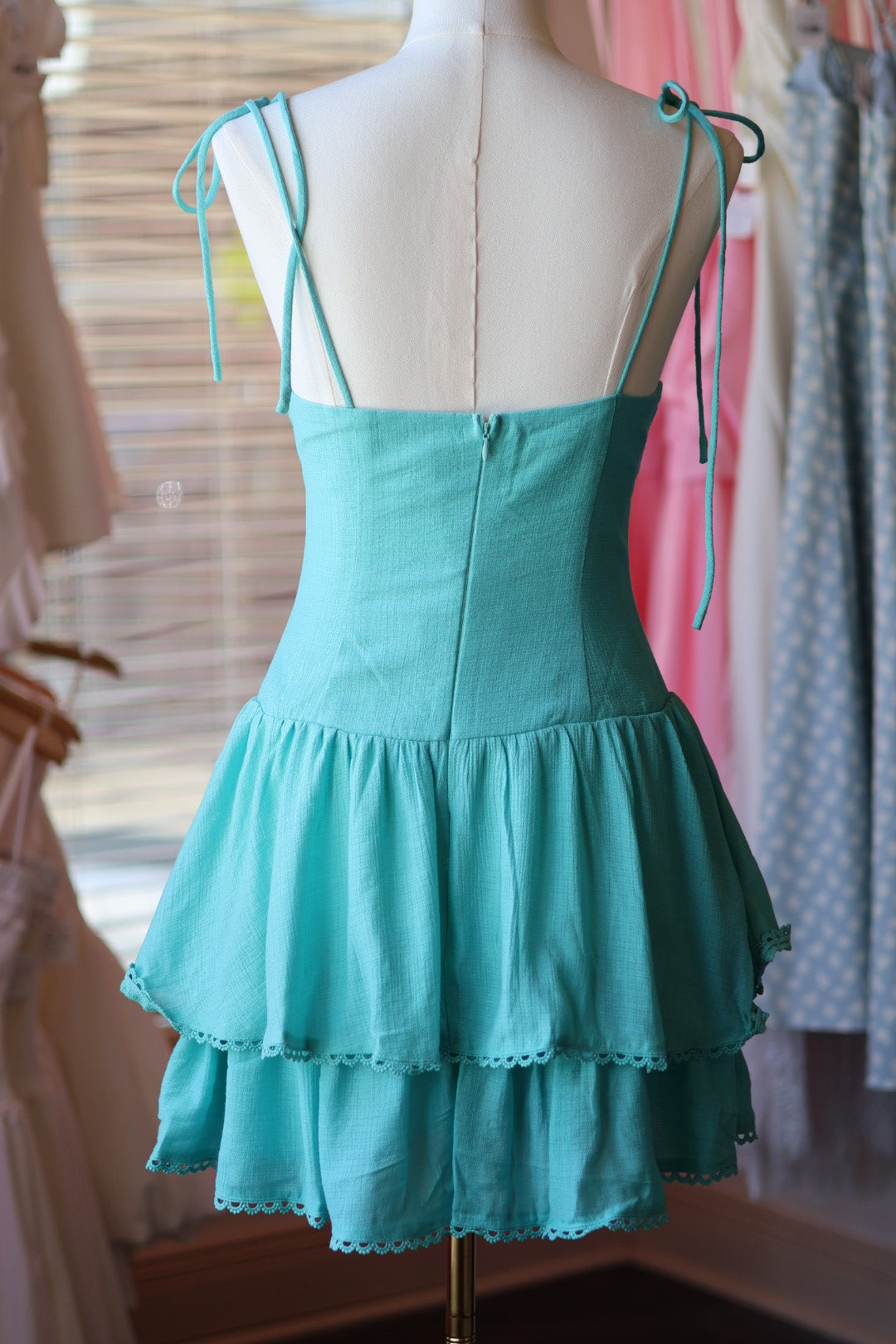 Teal Tide Mini Dress