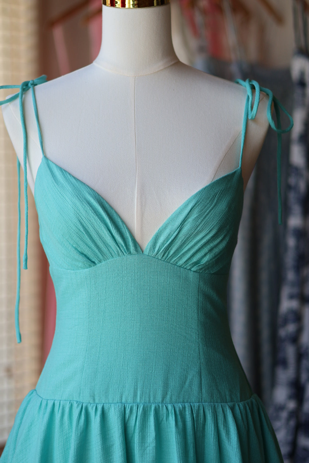Teal Tide Mini Dress