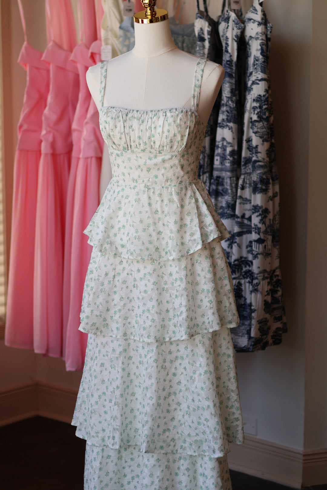 Sweet Pea Tiered Maxi Dress
