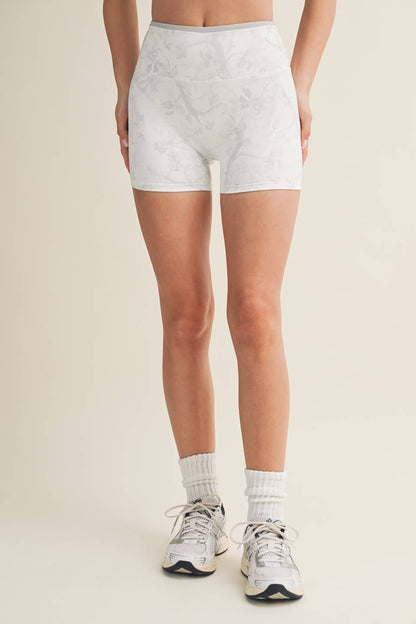 Color It Camo Biker Shorts (Grey)